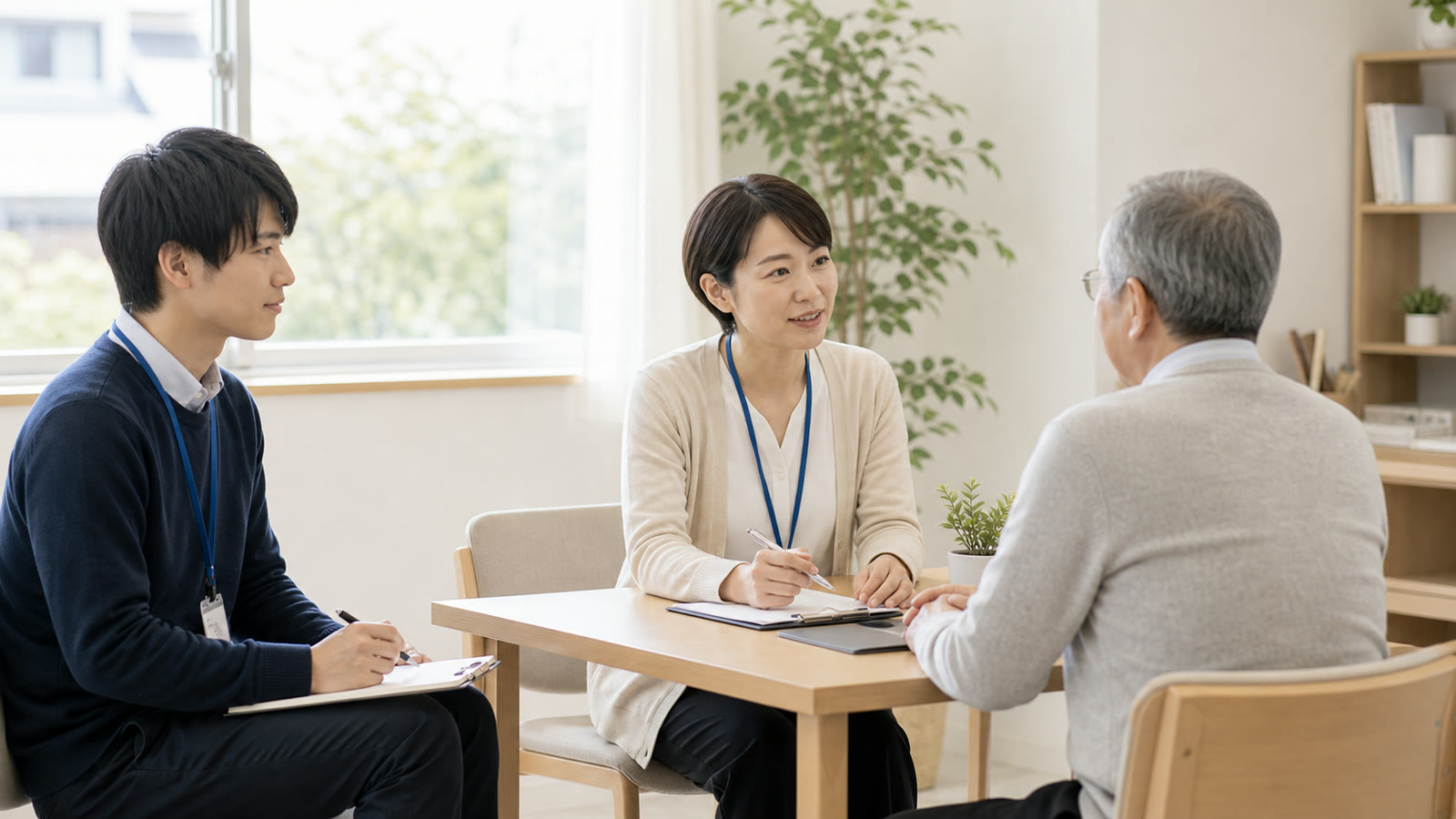 福祉現場での実習を想定した相談支援の場面